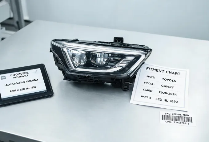 Lighting fitment review at service counter